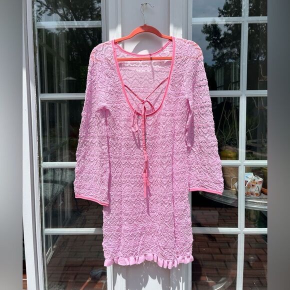 J Crew Limited Edition Open-Back Lace Mini Sweater Dress NWT - Picture 7 of 12